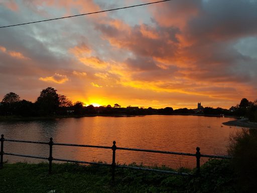 Sunset over Haslar